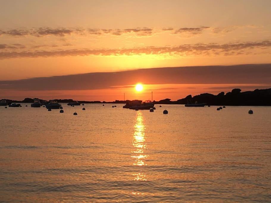 La Bernique Blanche De Perros Vue Mer 4 Personnes Bagian luar foto
